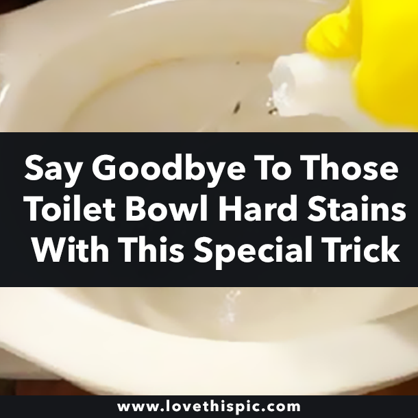 Say Goodbye To Those Toilet Bowl Hard Stains With This Special Trick