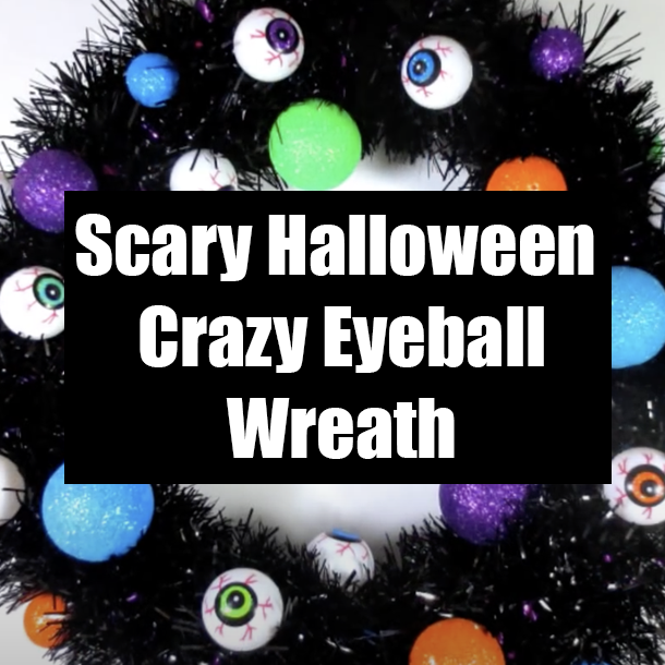 Scary Halloween Crazy Eyeball Wreath