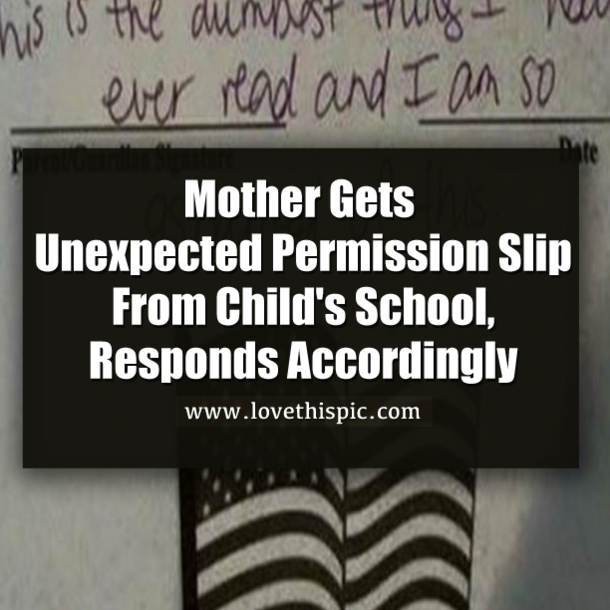 School Demands Mom Sign Anti-Flag Form, She Responds With Something Better
