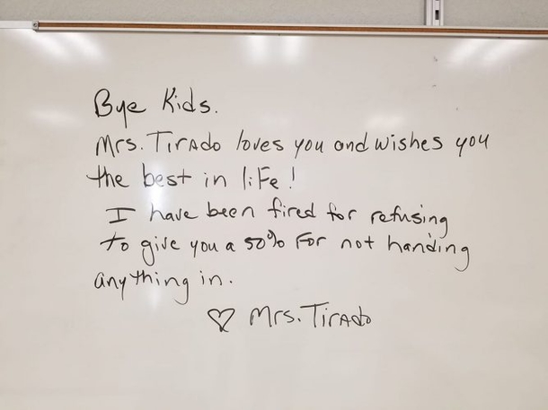 School Teacher Of 17 Years Gets Fired Because She Gave Kids Zeroes After Not Handing In Their Work - picture 2