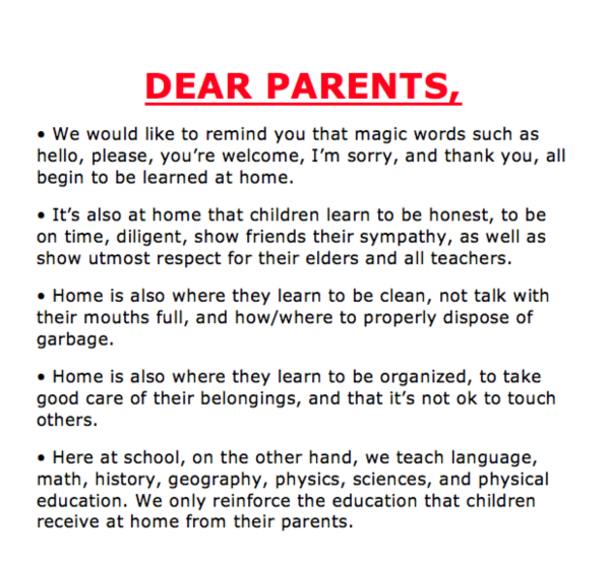 School thinks parents should take some responsibility – their message is now spreading like wildfire online - picture 2
