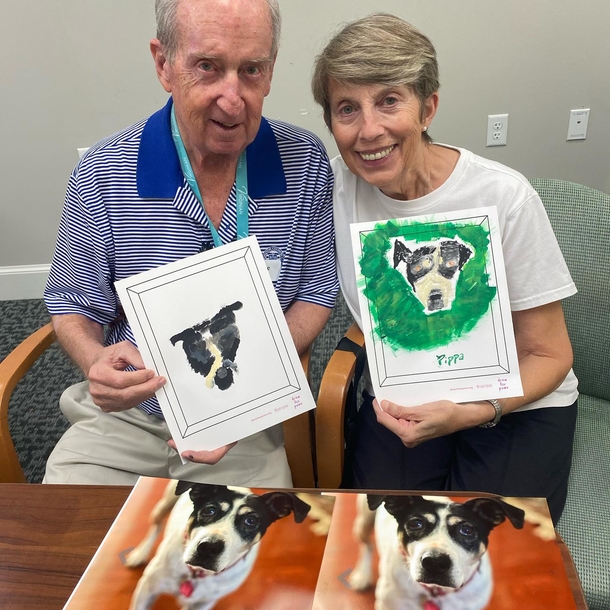 Senior citizens draw pictures of shelter dogs to help them find their forever homes - picture 3
