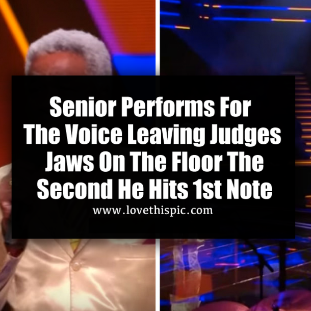 Senior Performs For The Voice Leaving Judges Jaws On The Floor The Second He Hits 1st Note