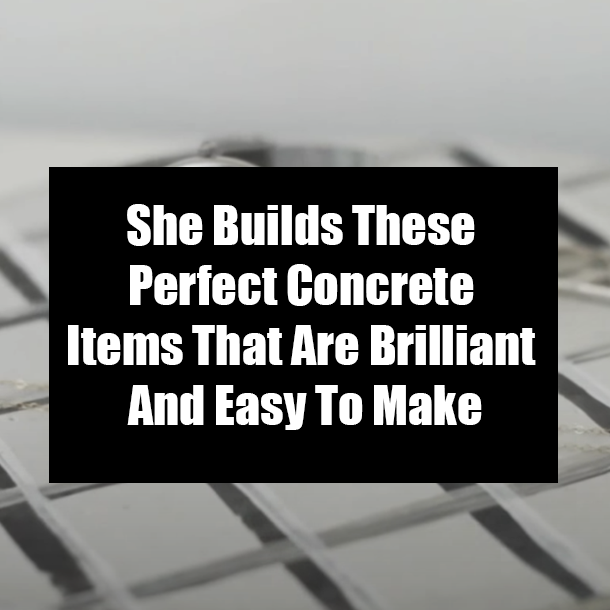 She Builds These Perfect Concrete Items That Are Brilliant And Easy To Make