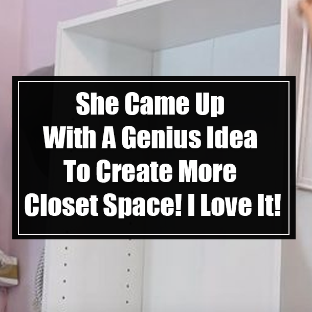 She Came Up With A Genius Idea To Create More Closet Space! I Love It!