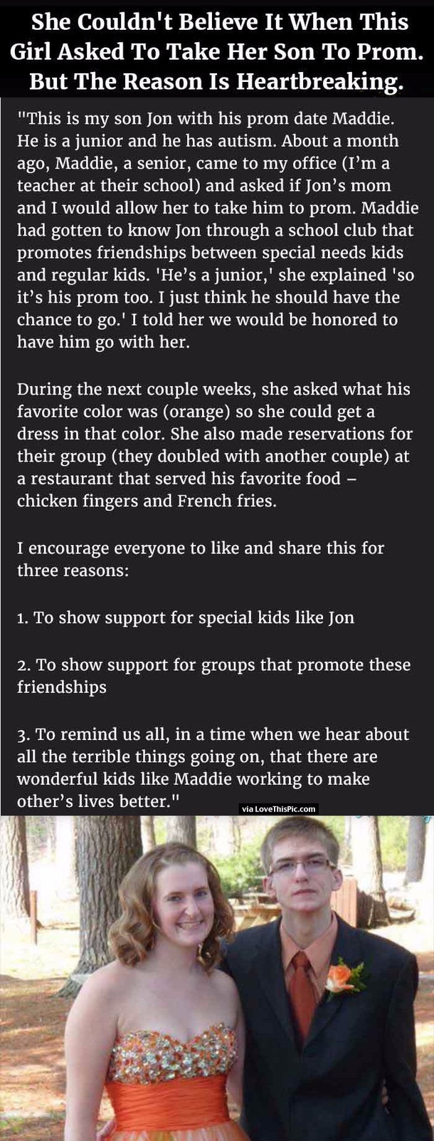 She Couldn’t Believe It When This Girl Asked To Take Her Son To Prom But The Reason Is Heartbreaking.