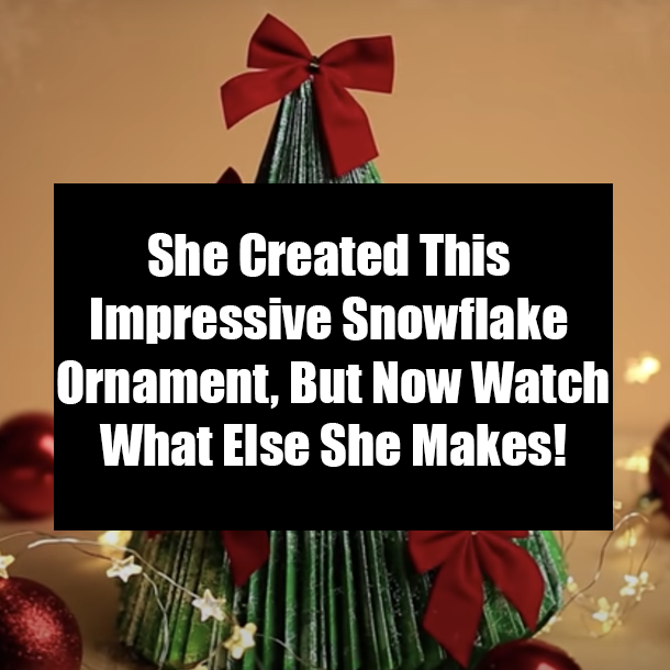 She Created This Impressive Snowflake Ornament, But Now Watch What Else She Makes!