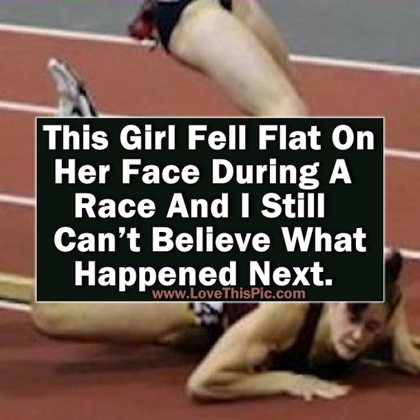 She Fell Flat On Her Face During This Race, But What Happens Next... Shocking!