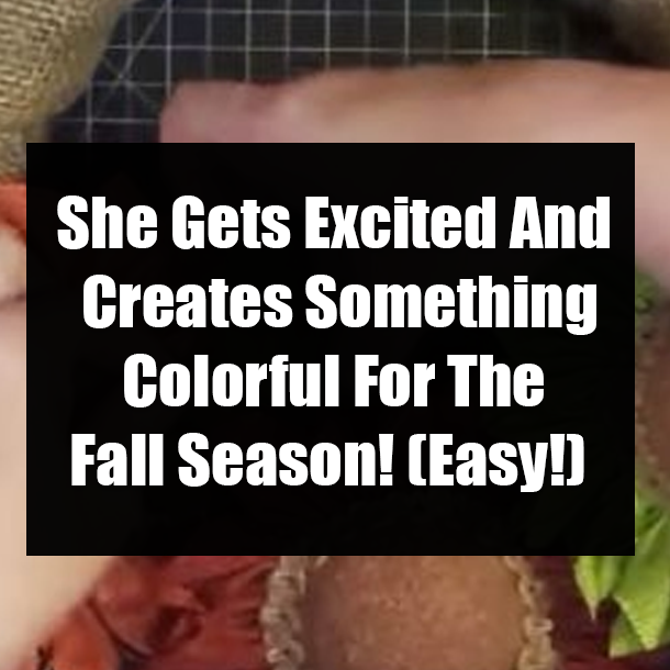 She Gets Excited And Creates Something Colorful For The Fall Season! (Easy!)