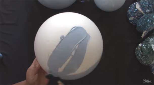She Glued Marbles To A Foam Ball. What She Makes? WOW! Now She Keeps It Outside And It's Amazing! - picture 6