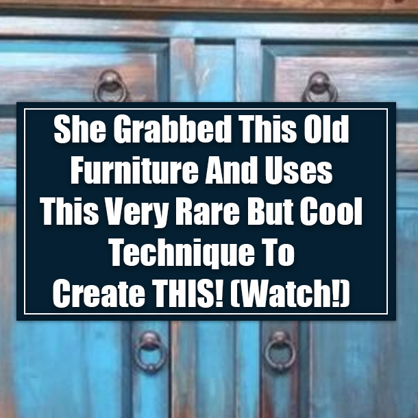 She Grabbed This Old Furniture And Uses This Very Rare But Cool Technique To Create THIS! (Watch!)
