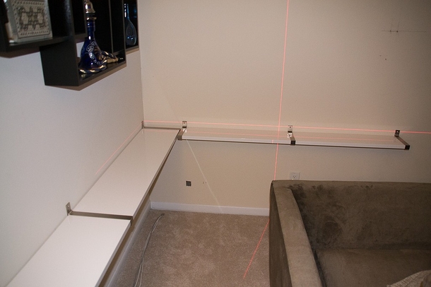 She Hangs A Few IKEA Shelves On The Wall, Then She Did THIS With The Couch. Brilliant! - picture 4