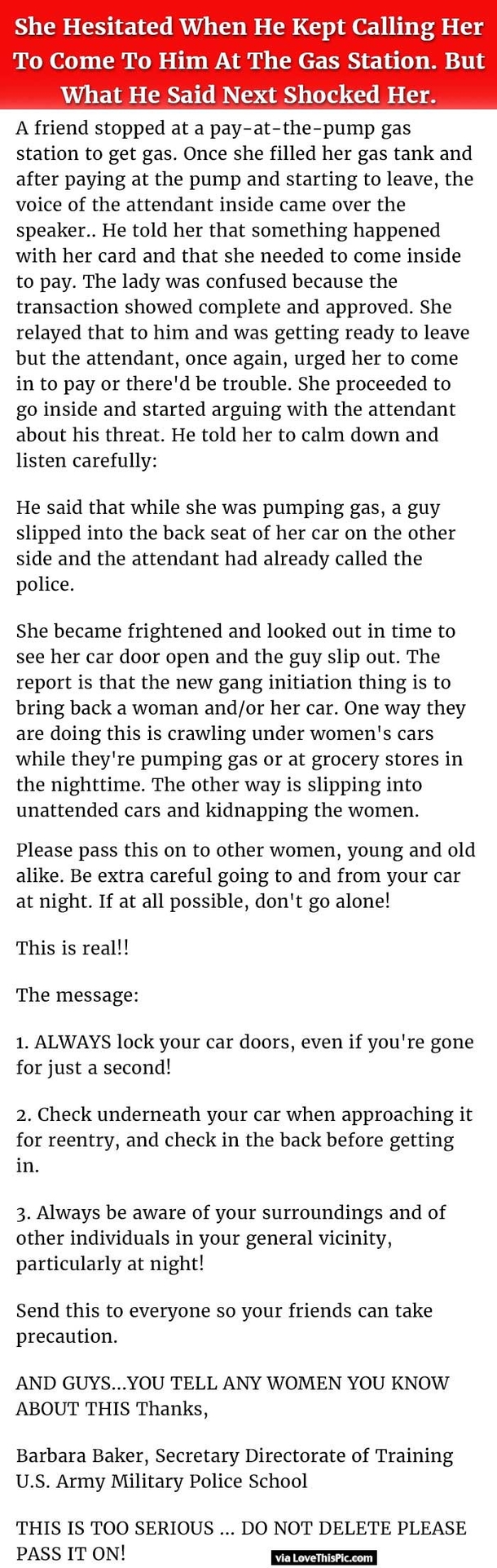 She Hesitates When Man Tells Her To Come To Him At The Gas Station But What He Said Next Shocked Her