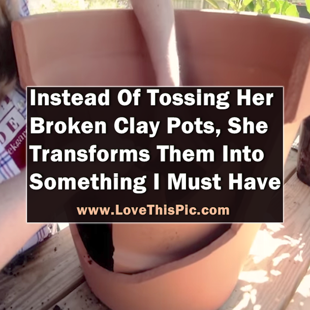 She Kept All Of Her Broken Clay Pots, What She Transforms Them Into Something I Must Have!