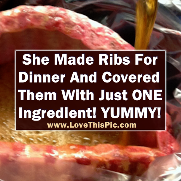 She Made Ribs For Dinner And Only Used This ONE   Ingredient to cover them! DELICIOUS!