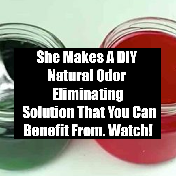 She Makes A DIY Natural Odor Eliminating Solution That You Can Benefit From. Watch!