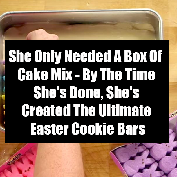 She Only Needed A Box Of Cake Mix - By The Time She's Done, She's Created The Ultimate Easter Cookie Bars