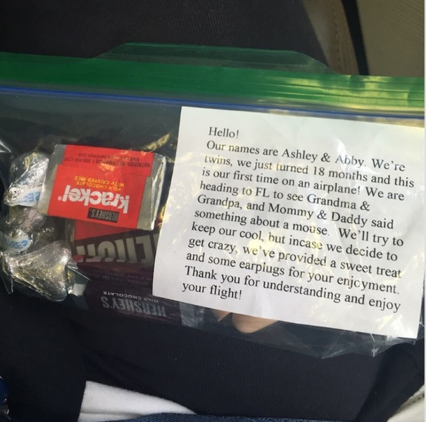 She Sat Next To Twin Toddlers On Flight, Shocked To See Strangers Handing Out "Strange Bags" - picture 4
