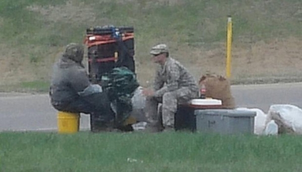 She Sees Soldier Sitting On Rural Road, Stunned By What He’s Doing - picture 3
