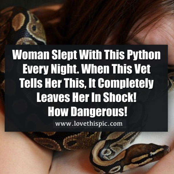 She Slept With Her Python Everynight But When It Stops Eating This Vet Tells Her THIS! SHOCKING!