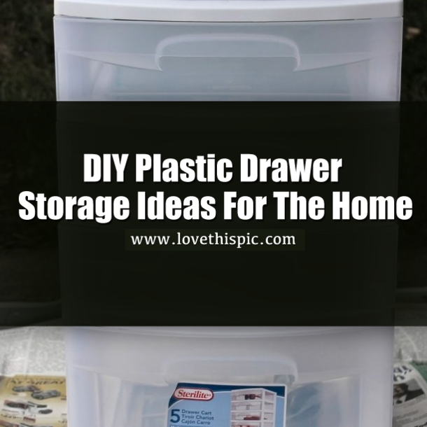 She Takes A Plastic Drawer And Uses It In A Way I Have Never Seen - So Clever!