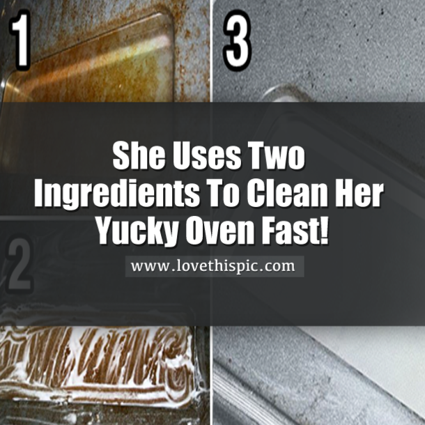 She Uses THESE Two Ingredients To Clean Her Dirty Oven FAST!