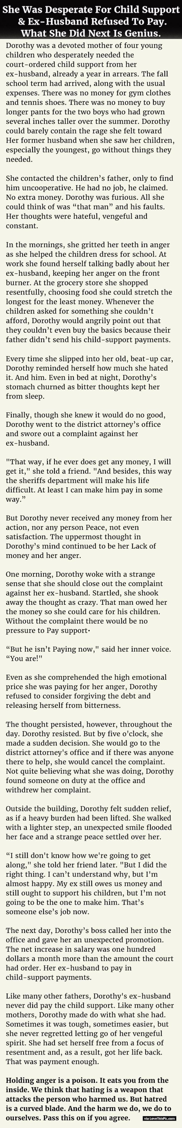 She Was Desperate For Child Support & Ex-Husband Refused To Pay. What She Did Next Is Genius.
