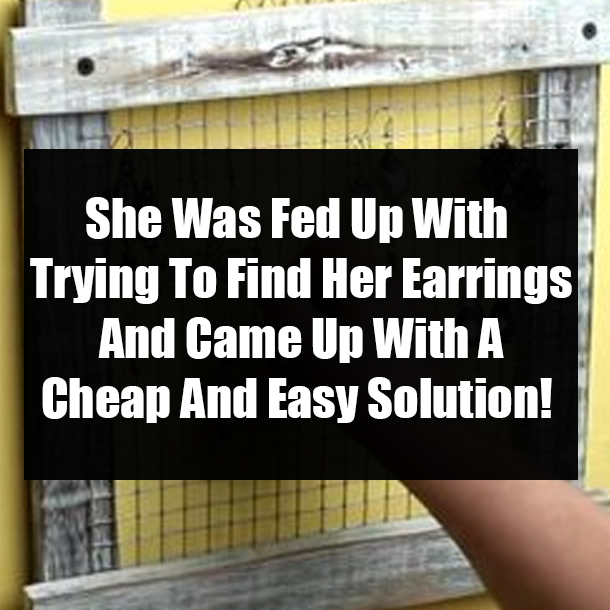 She Was Fed Up With Trying To Find Her Earrings And Came Up With A Cheap And Easy Solution!