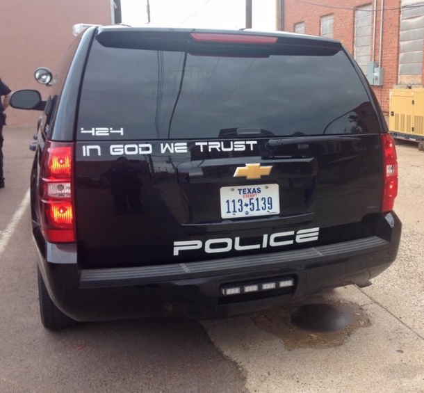 Sheriff Told To Remove ‘In God We Trust’ Decal, His 4 Word Response Is Priceless - picture 2