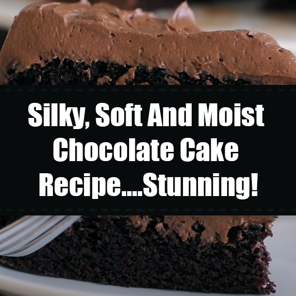 Silky, Soft And Moist Chocolate Cake Recipe....Stunning!