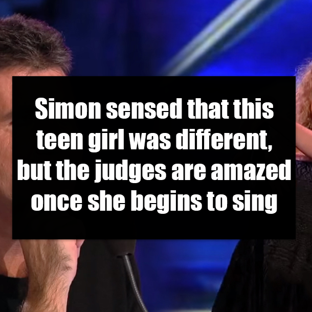 Simon sensed that this teen girl was different, but the judges are amazed once she begins to sing