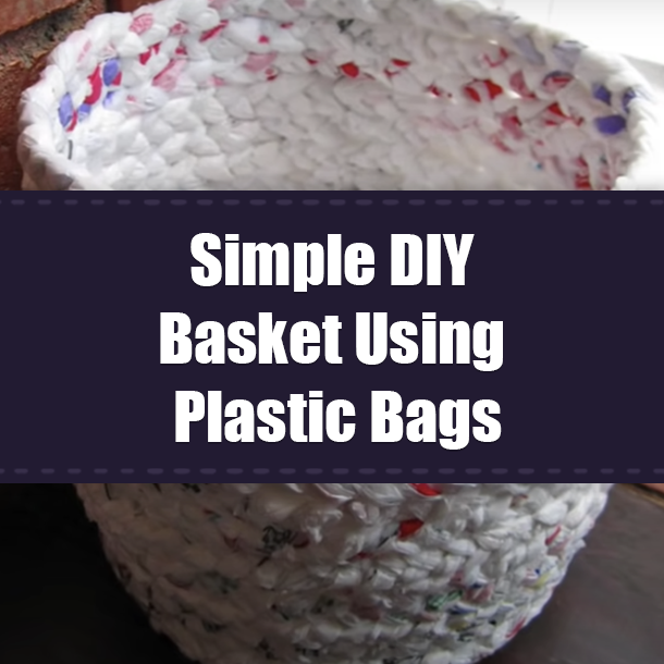 Simple DIY Basket Using Plastic Bags