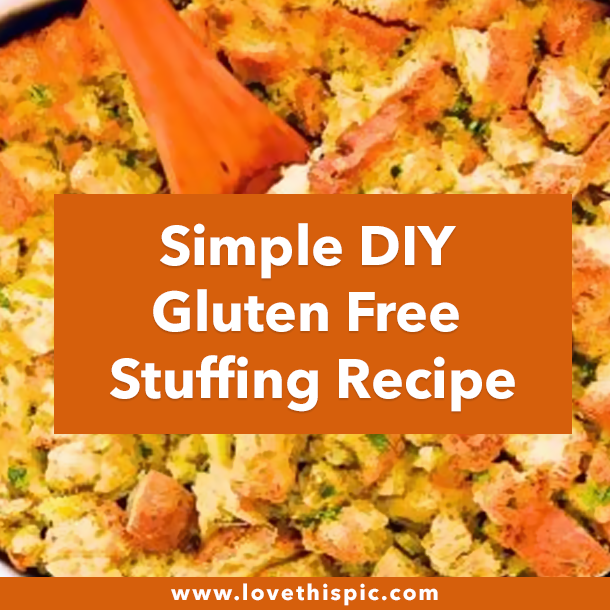 Simple DIY Gluten Free Stuffing Recipe