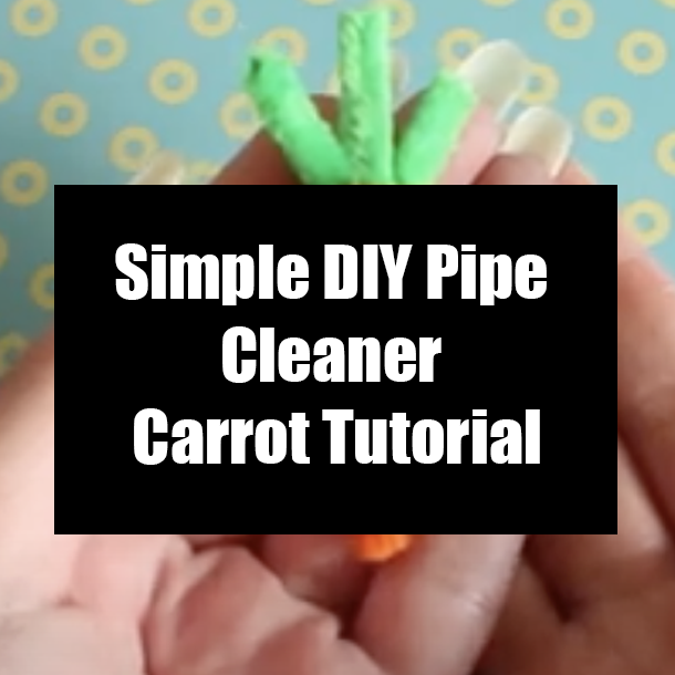 Simple DIY Pipe Cleaner Carrot Tutorial