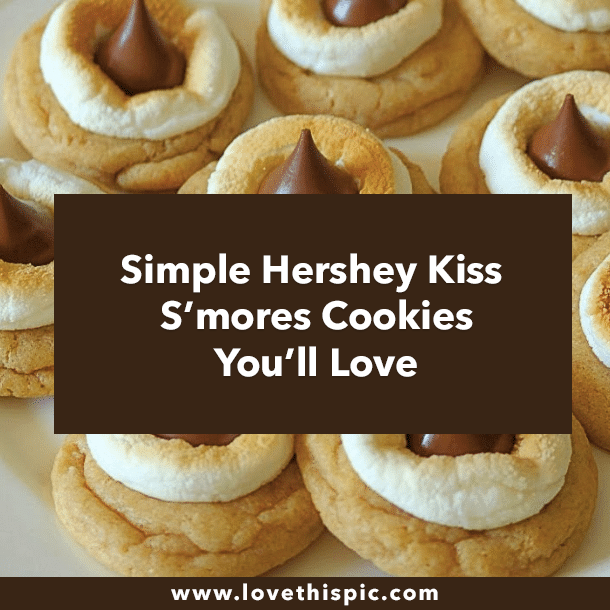 Simple Hershey Kiss S’mores Cookies You’ll Love