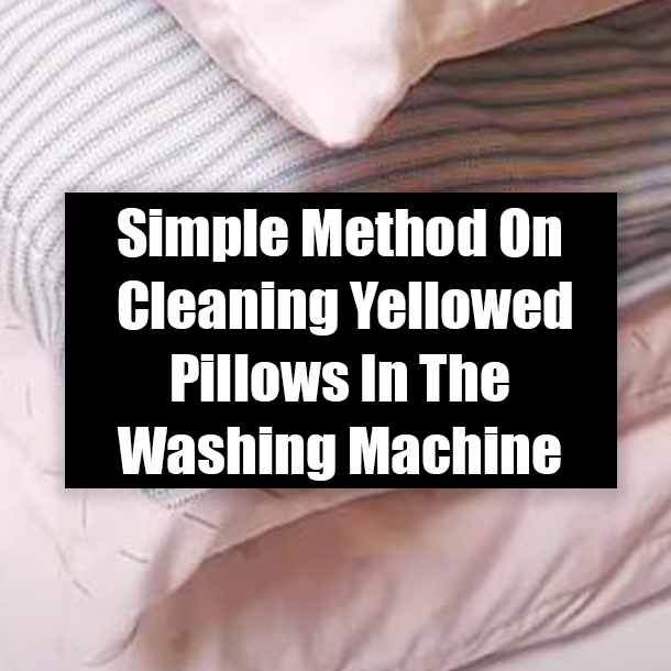 Simple Method On Cleaning Yellowed Pillows In The Washing Machine