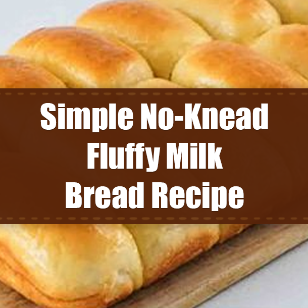 Simple No-Knead Fluffy Milk Bread Recipe