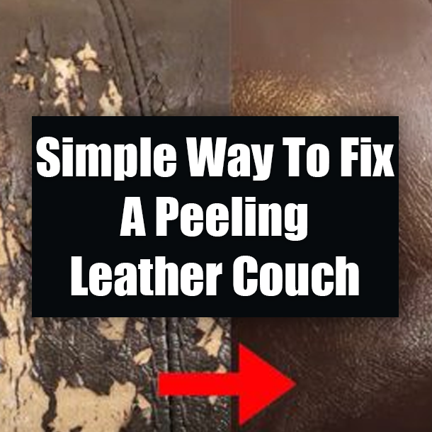 Simple Way To Fix A Peeling Leather Couch