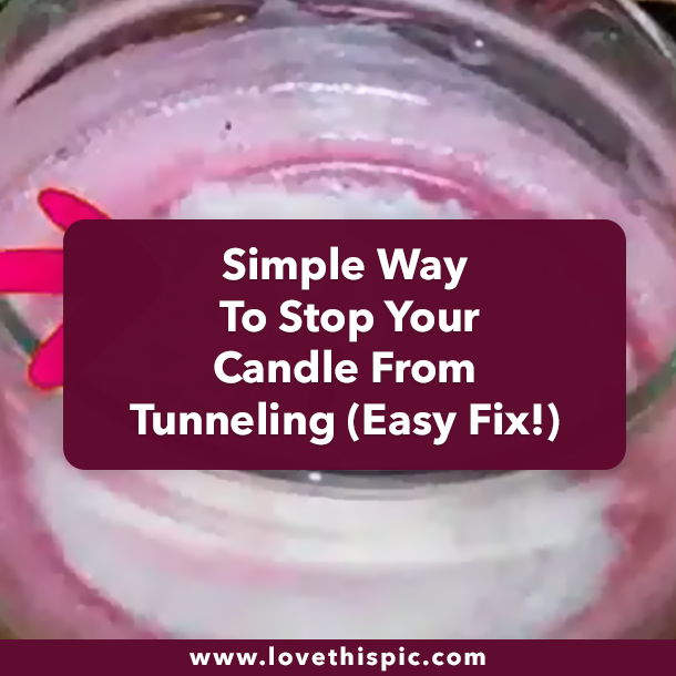 Simple Way To Stop Your Candle From Tunneling (Easy Fix!)