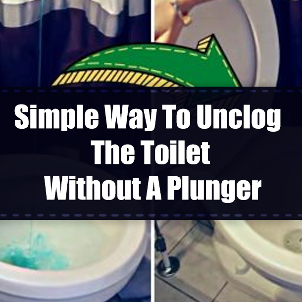 Simple Way To Unclog The Toilet Without A Plunger