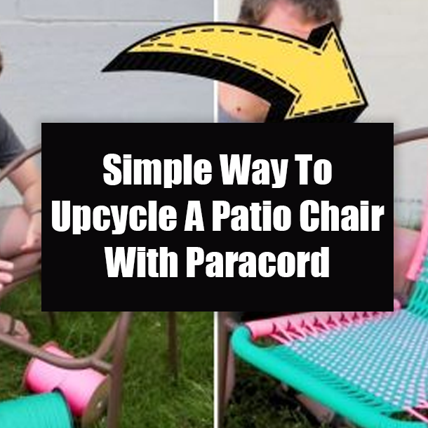 Simple Way To Upcycle A Patio Chair With Paracord