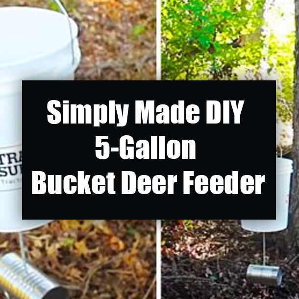 Simply Made DIY 5-Gallon Bucket Deer Feeder