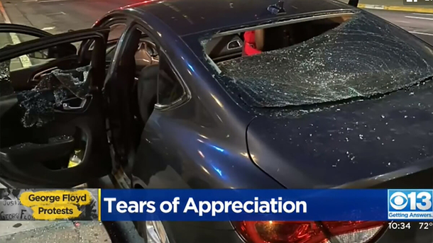 Single mother of two returns from peaceful protest to find that her car has been vandalized - picture 2