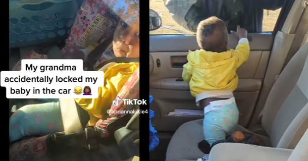 Smart 1-year-old frees herself after great-grandmother accidentally locks her in car - picture 2