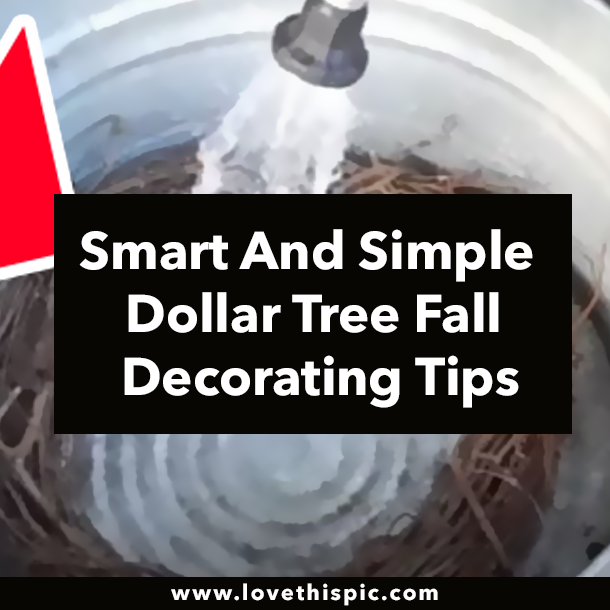 Smart And Simple Dollar Tree Fall Decorating Tips