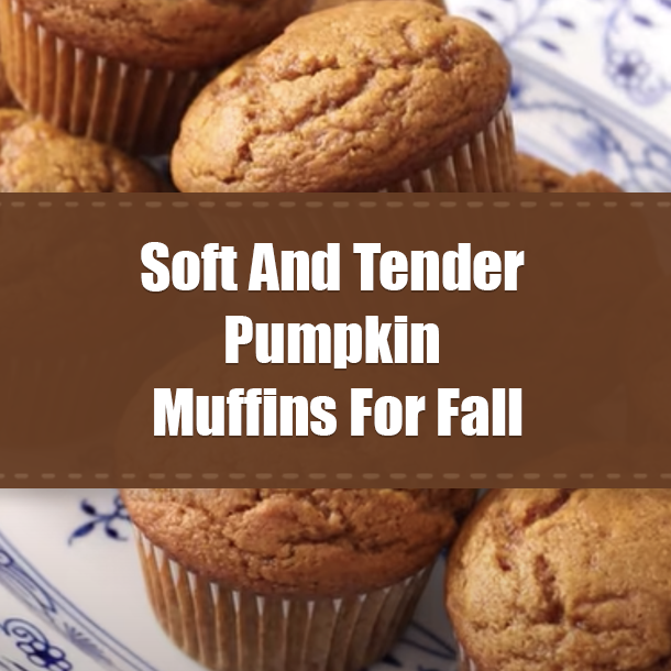 Soft And Tender Pumpkin Muffins Recipe For Fall
