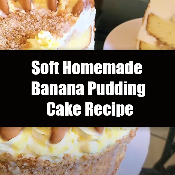 Soft Homemade Banana Pudding Cake Recipe