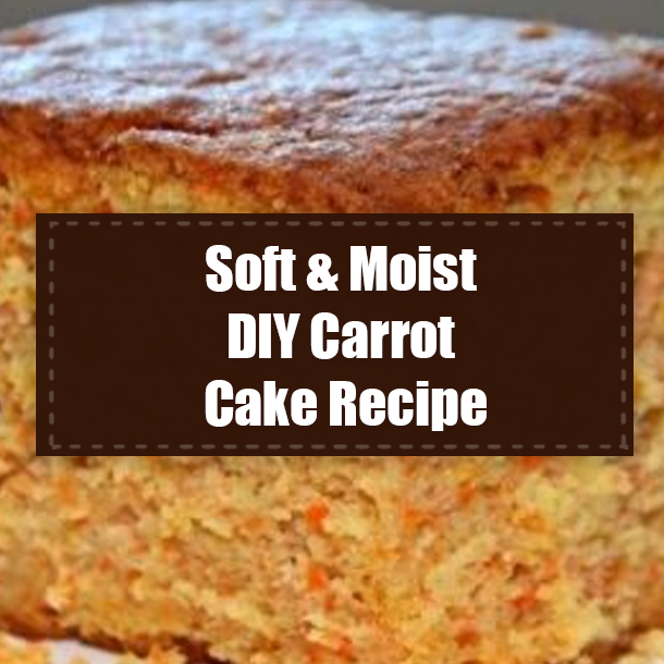 Soft & Moist DIY Carrot Cake Recipe