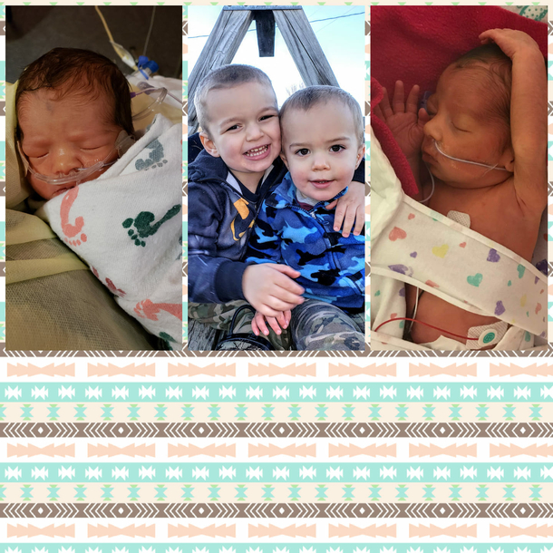 Soldier husband goes to hospital to surprise his wife visiting preemie twins in NICU - picture 3