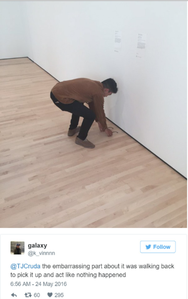 Someone Put Glasses On This Museum Floor And Visitors Thought It Was A Work Of Art - picture 7